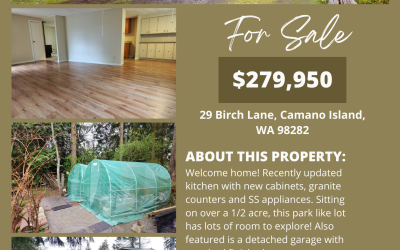For Sale Home on Camano Island, WA